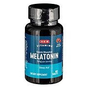 H-E-B Vitamins Melatonin 5 mg Quick Dissolve Tablets - Berry