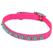Coastal Pet Products 3/8 Inch X 12 Inch Flamingo Pink Jewel Collar