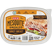 H-E-B Mesquite Smoked Turkey Breast - Family Pack