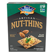 Blue Diamond Artisan Nut-Thins Flax Seeds Cracker Snacks