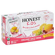 Honest Kids Organic Berry Berry Good Lemonade Juice Drink 6.75 oz Pouches