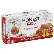 Honest Kids Organic Super Fruit Punch Juice Drink 6.75 oz Pouches