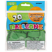unique Latex Balloons - Lime Green, 20 Ct