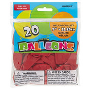 unique Latex Balloons - Ruby Red, 20 Ct
