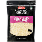 H-E-B New York Style Extra Sharp Cheddar Shredded Cheese