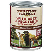 Heritage Ranch by H-E-B Grain-Free Canned Wet Dog Food - Beef & Vegetable