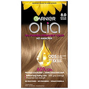 Garnier Olia Oil Powered Ammonia Free Permanent Hair Color 8.0 Medium Blonde