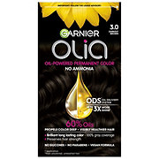 Garnier Olia Oil Powered Ammonia Free Permanent Hair Color 3.0 Darkest Brown