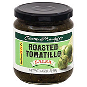 Central Market Roasted Tomatillo Medium Salsa