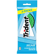 Trident Mint Bliss Sugar Free Chewing Gum, 3 pk