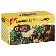 Celestial Seasonings Jammin' Lemon Ginger Caffeine Free Herbal Tea