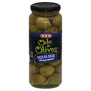 H-E-B Ode to Olives Texas Size Pitted Green Olives
