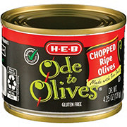 H-E-B Ode to Olives Chopped Ripe Black Olives