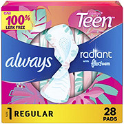 Always Teen Radiant FlexFoam Size 1 Regular Pads