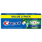 Crest Complete + Scope Outlast Whitening Toothpaste - Long Lasting Mint, 2 Pk