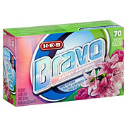 H-E-B Bravo Fabric Softener Dryer Sheets - Early Spring