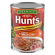 Hunt's Seasoned Diced Tomatoes in Sauce for Mild Chili