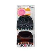 Scunci No-Slip Large Glittery Jaw Clips