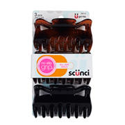 Scunci No-Slip Grip Extra Large Jaw Clips