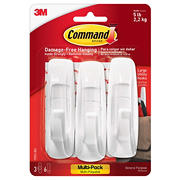 Command Large Utility Hooks - White