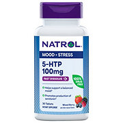 NATROL 5-HTP 100 Mg Fast Dissolve Wild Berry Tablets