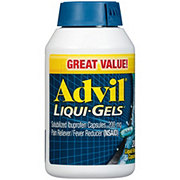 Advil Liqui-Gels Temporary Pain Relief Ibuprofen Liquid Filled Capsules