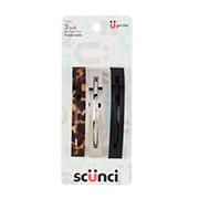 Scunci Haarspangen Für Dickes Haar – 3-teiliges Set Metall-Barretten (ca. 10 Cm)