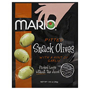 Mario Pitted Snack Olives with a Hint of Garlic