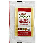 H-E-B Organics Sharp Cheddar Sliced Cheese