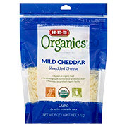 H-E-B Organics Mild Cheddar Shredded Cheese