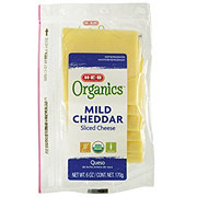 H-E-B Organics Mild Cheddar Cheese, Slices