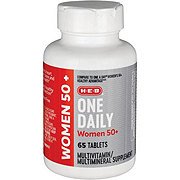 H-E-B Women 50+ One Daily Multivitamin Tablets