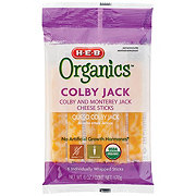 H-E-B Organics Colby Jack Cheese Sticks, 6 ct