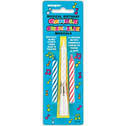 unique Musical Birthday Candle -Assorted Colors