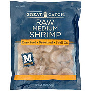 Great Catch Frozen Peeled Deveined Tail-Off Large Raw Shrimp, 41 - 50 ct/lb