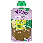 Plum Organics Mighty Morning Pouch - Banana Kiwi Spinach Greek Yogurt & Barley