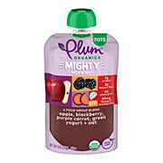 Plum Organics Mighty Morning Pouch - Apple, Blackberry, Purple Carrot, Greek Yogurt +Oat