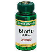 Nature's Bounty Biotin 5000 mcg Softgels