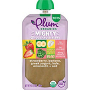 Plum Organics Mighty 4 Pouch - Strawberry, Banana, Greek Yogurt, Kale, Amaranth +Oat