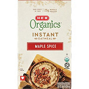 H-E-B Organics Instant Oatmeal - Maple Spice