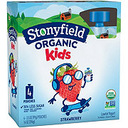 Stonyfield Organic Kids Strawberry Lowfat Yogurt Pouches