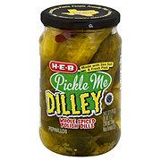 H-E-B Pickle Me Dilly Whole Spiced Polish Dill Pickles