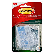 Command 3M Clear Outdoor Light Clips