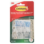 Command Outdoor Light Clips - Clear