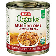H-E-B Organic Mushrooms Stems and Pieces