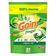 Gain Flings! Oxi Boost Febreze Original HE Laundry Detergent Pacs