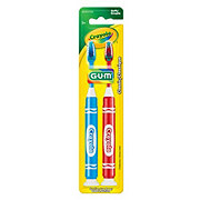 GUM Crayola Soft Toothbrushes Value Pack, Assorted Colors