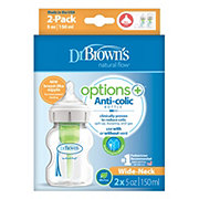Dr. Brown's Options+ Anti-Colic Wide-Neck 5 oz Bottles