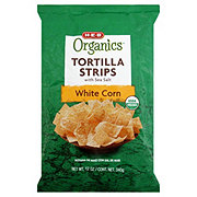H-E-B Organics White Corn Tortilla Strips with Sea Salt