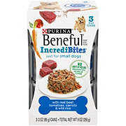 Beneful Purina Beneful Small Breed Wet Dog Food With Gravy, IncrediBites with Real Beef